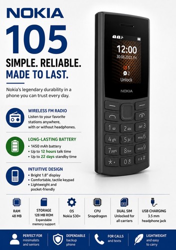 New nokia 105 - 105,
