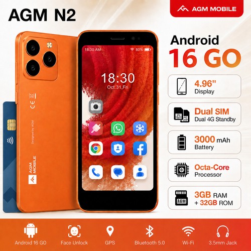 Agm android go mini - android, 16